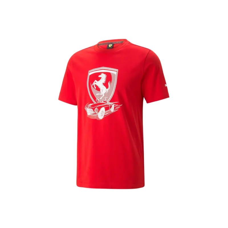 PUMA T Shirts Unisex Red-0