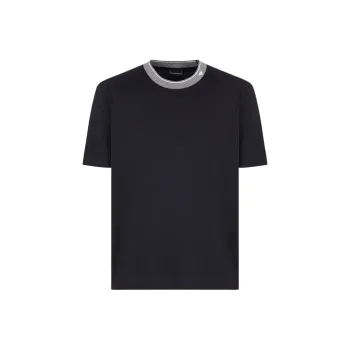 EMPORIO ARMANI Asv Jersey T shirt With Trimmed Crew Neck
