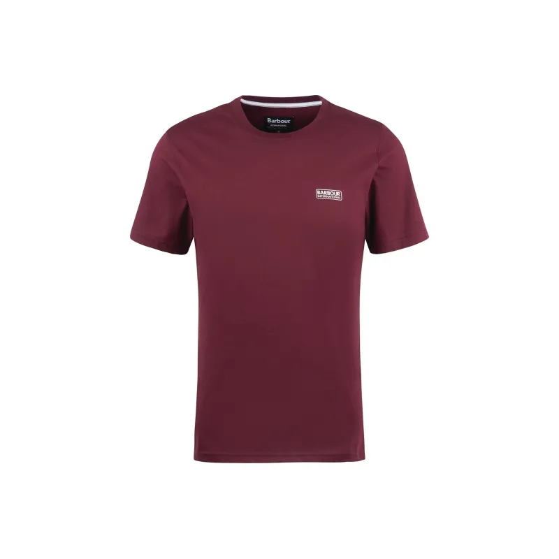 BARBOUR T-Shirts Men Burgundy-0