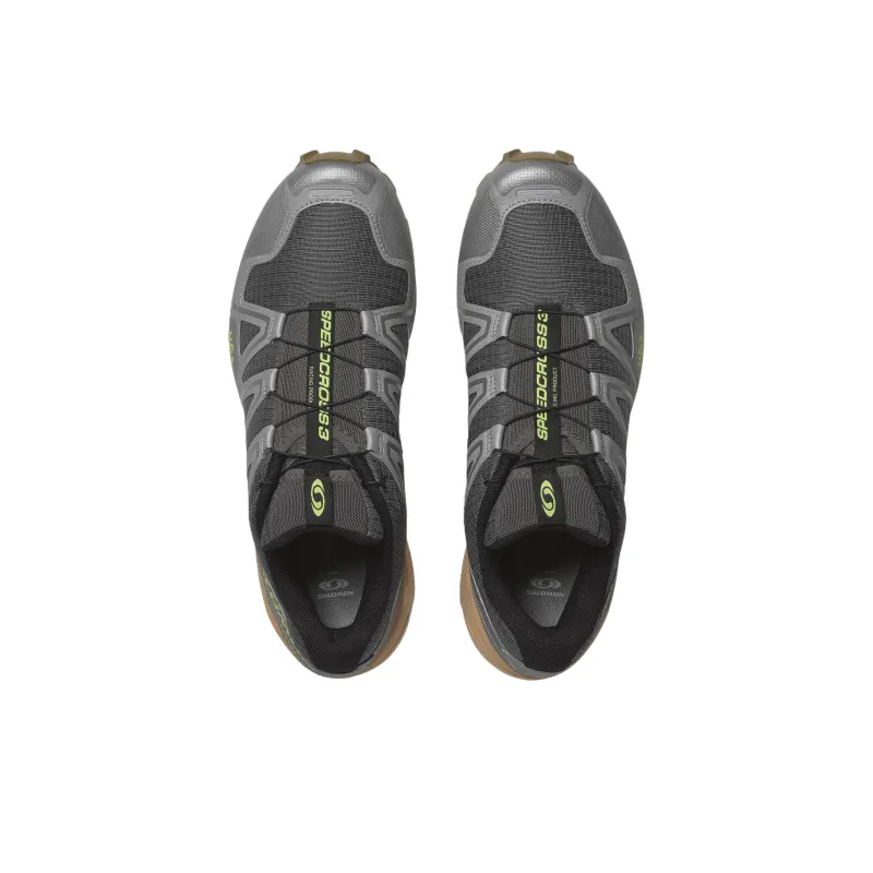 SALOMON Speedcross 3 Anti Slip Wear Resistant Low Top Casual Running Shoes Unisex Gray-3