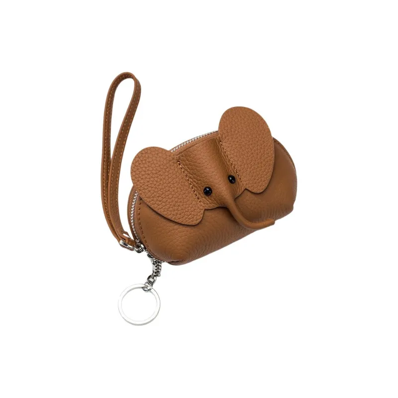 Tong Tong Rabbit Top Grain Cow Leather Coin Purse Women's Multicolor-7