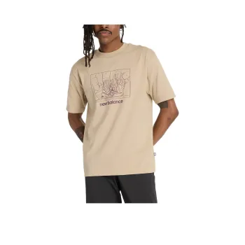 New Balance FW24 Athletics Relaxed Science T-Shirt Men's Khaki