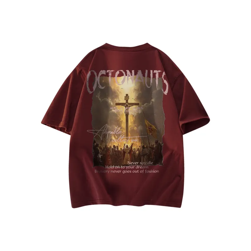 Small Columns Under The Sea T Shirt Unisex White-11