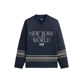 KITH Ny To The World Big Apple Malik Long Sleeve Mesh Jersey