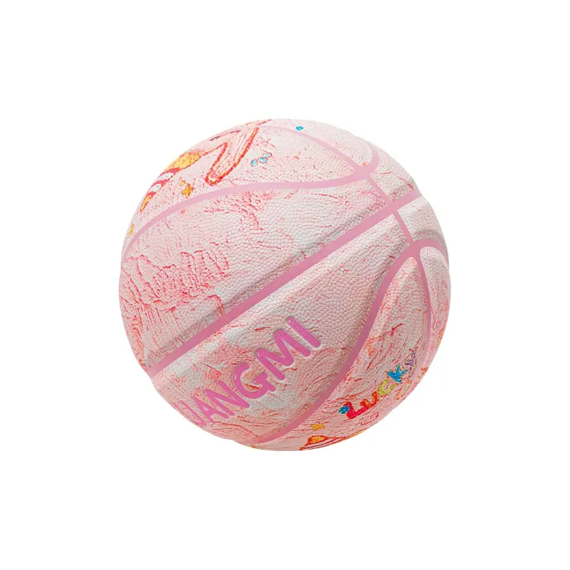 Kuangmi KMBB580 PU Basketball Pink Size 4 5 Size Street Training Kids'-4