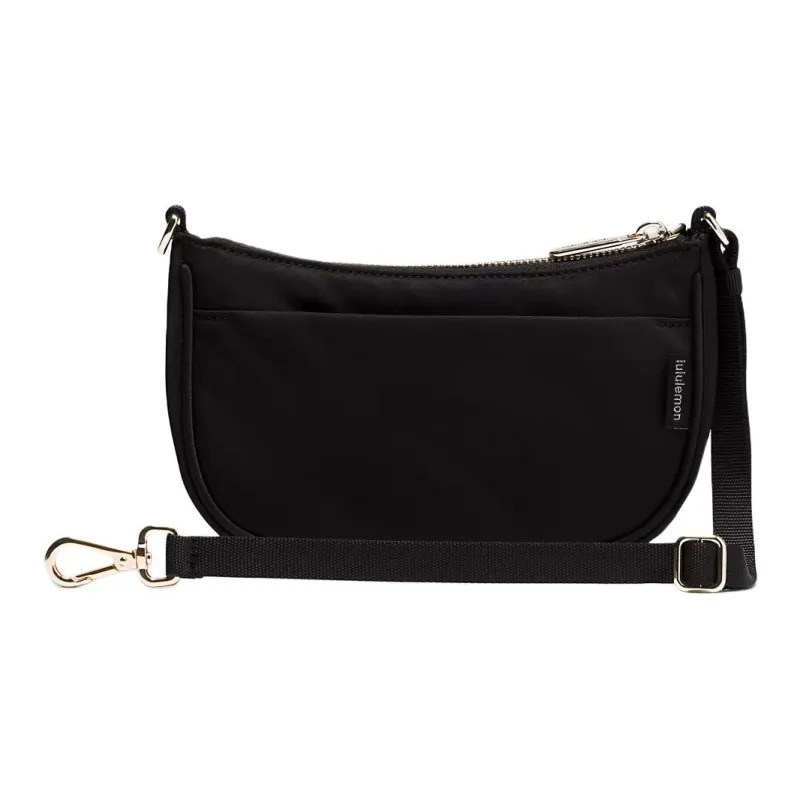 Lululemon Recycled Nylon Handbag, Shoulder Bag Mini Women's Black Gold-1