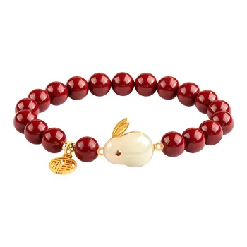 Schloney Hetian Jade Bracelets Pale Greenish White Jade Women's