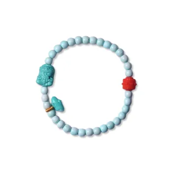 Xiangyan Turquoise Fine Jade Bracelets Unisex