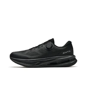 Anta Cushioned Slip Resistant Low Top Training Running Shoes Men's Black