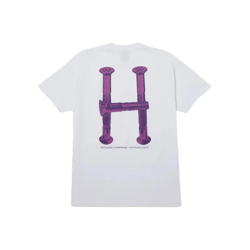 HUF Bronze56k Collaboration T-Shirts Unisex White-0