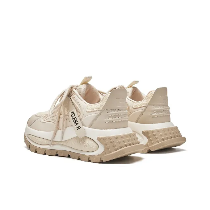HR Low Top Chunky Sneakers Women's Beige-3