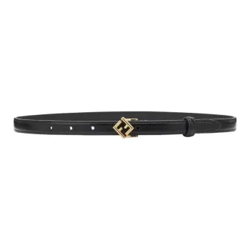 FENDI Logo Plaque Buckled Belt