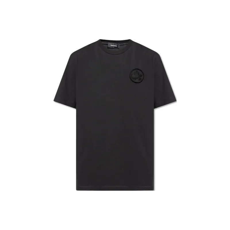 DSQUARED 2 Logo Patch Crewneck T Shirt-0