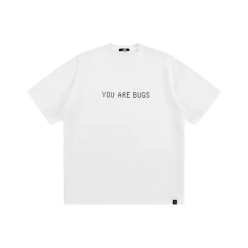 THREE BODY Drop Shoulder Sleeve T Shirt Unisex White