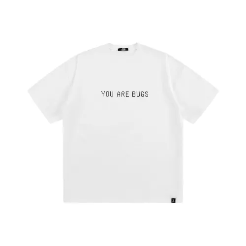 THREE-BODY Drop Shoulder Sleeve T-Shirt Unisex White