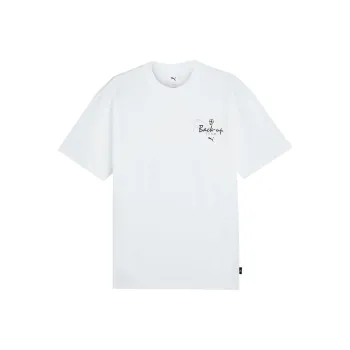 PUMA GRAPHICS BACK UP TEAM TEE T-Shirt Men's Puma White