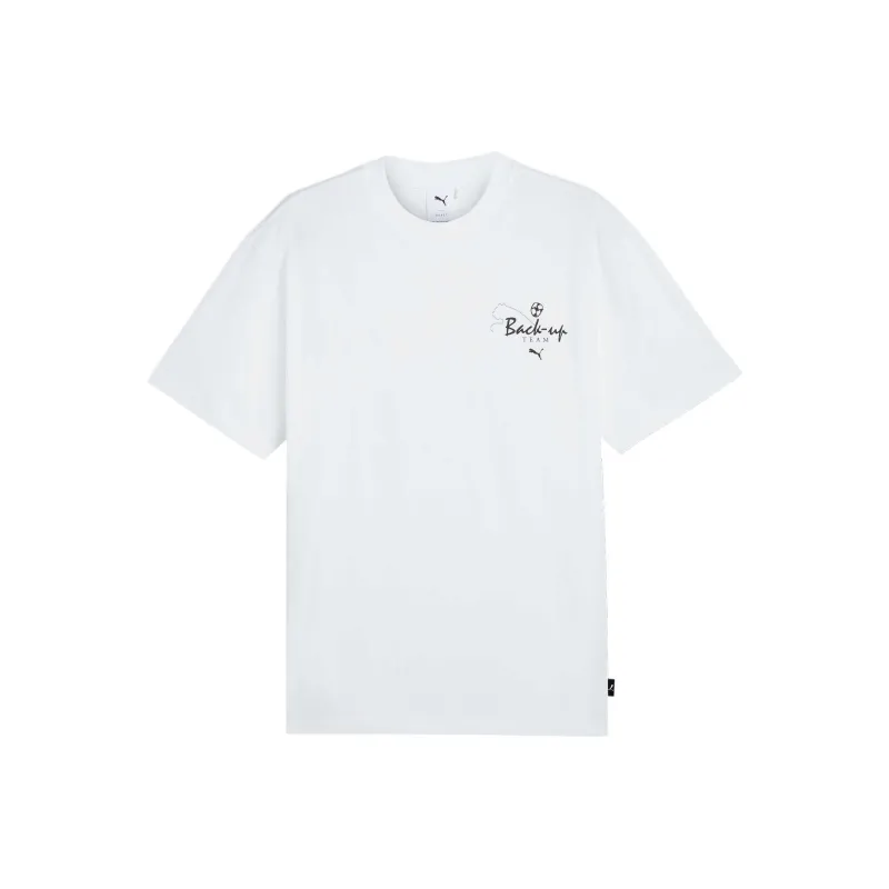 PUMA GRAPHICS BACK UP TEAM TEE T-Shirt Men's Puma White-0