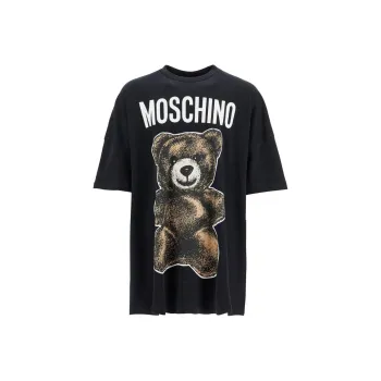MOSCHINO Teddy Bear Print Crewneck T Shirt