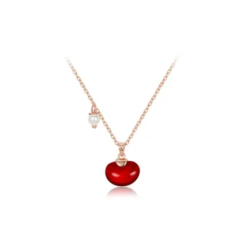 MCK Colored Glaze Jade Necklaces Women's