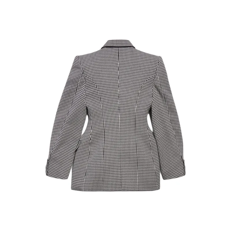 Balenciaga Jackets & Coats Women's Black White-1