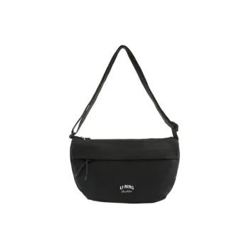 LiNing Fitness Series Nylon Crossbody Bag, Shoulder Bag Unisex Black