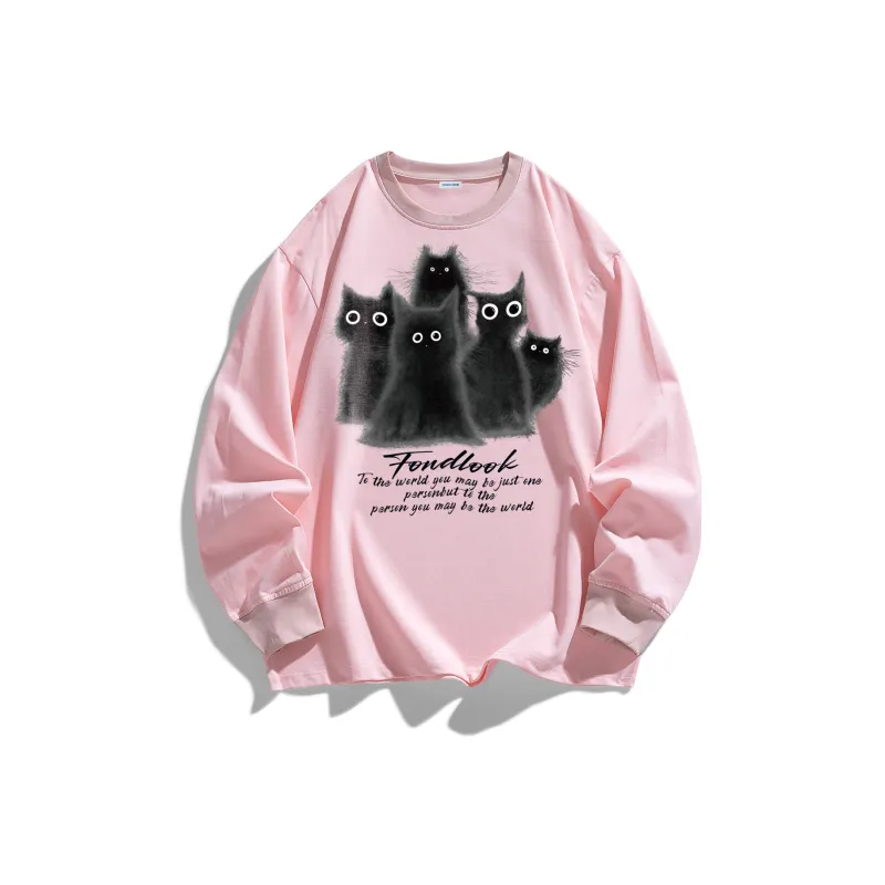 FONDLOOK Long-Sleeved T-Shirts Unisex-8