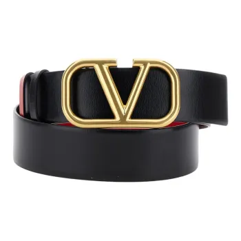 Valentino VLogo Signature Buckled Reversible Belt