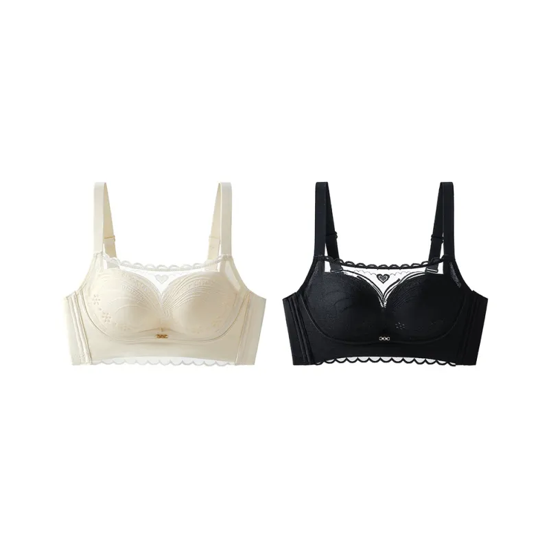 MADALLO Bra Women's 2 Pack Pink Purple-8