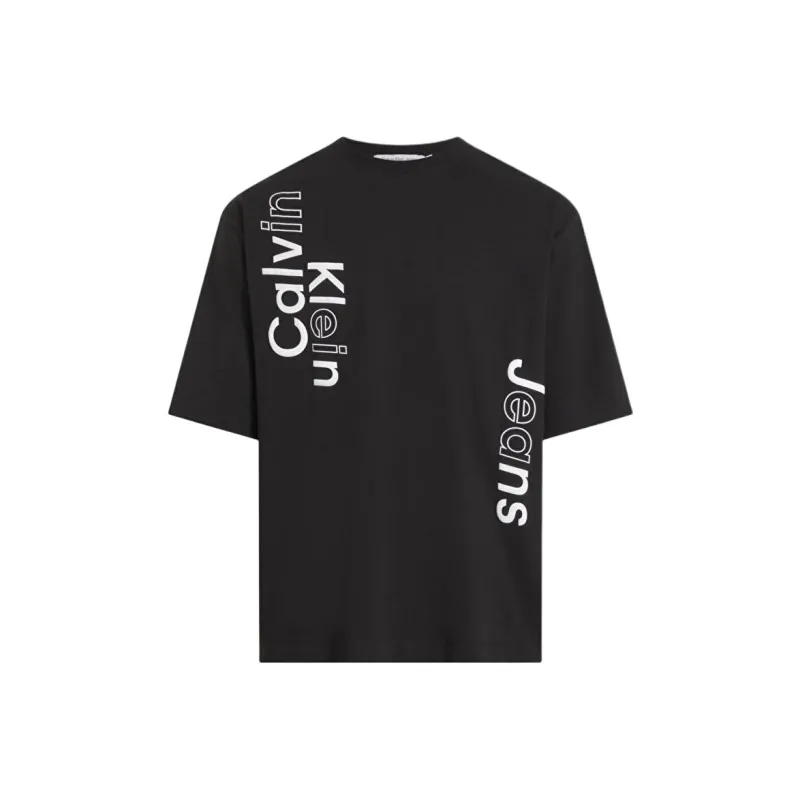 Calvin Klein Logo Embroidered T shirt-0