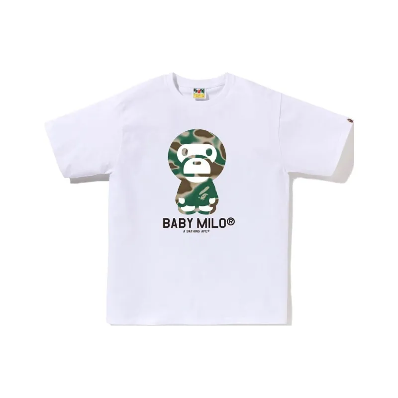 A BATHING APE Liquid Camo Baby Milo Tee-1