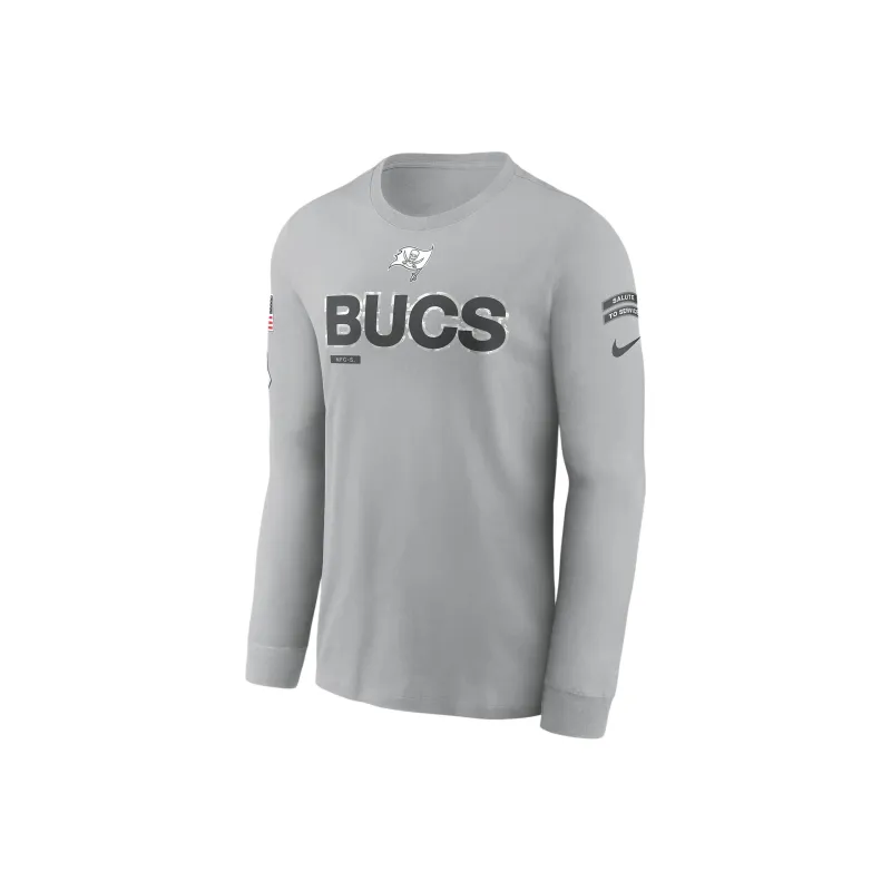 Nike Tampa Bay Buccaneers Salute To Service Mascot Edge Legend Men's Nike Nfl Long Sleeve T Shirt-0
