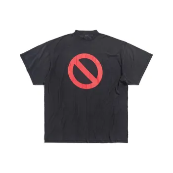 Balenciaga T Shirt Loose Fit Style Unisex Black