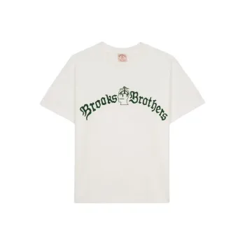 Brain Dead BROOKS BROTHERS Collaboration T Shirts Unisex White