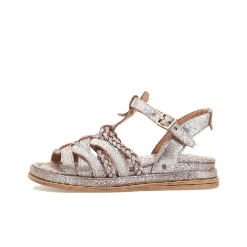 AirStep SPOON Roman Sandals Women's Silver Umber