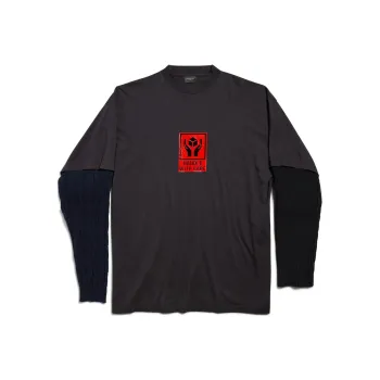 Balenciaga T Shirt Loose Fit Men's Black