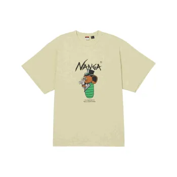 NANGA x Jerry Ukai Ferre Yarn ECO HYBRID TEE T Shirt Unisex Yellow