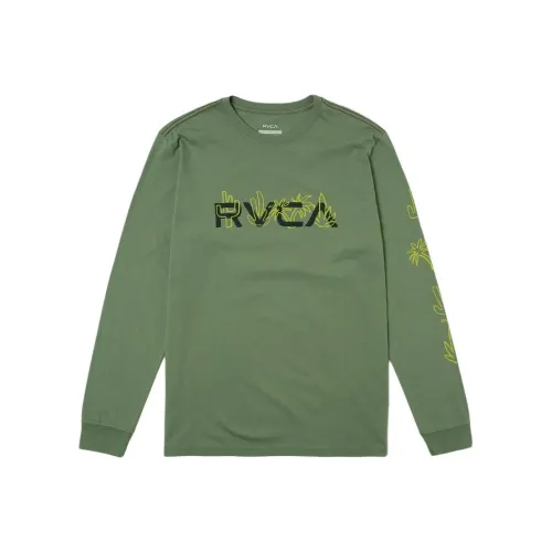RVCA 비취 색상 남성 티셔츠