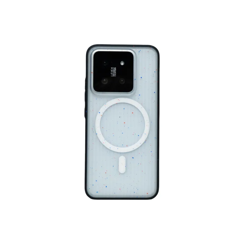 PENGKEXING PC Material Corrugated Grating Magnetic Phone Cases Compatibility With Xiaomi 14 Pro/15/Ultra-10
