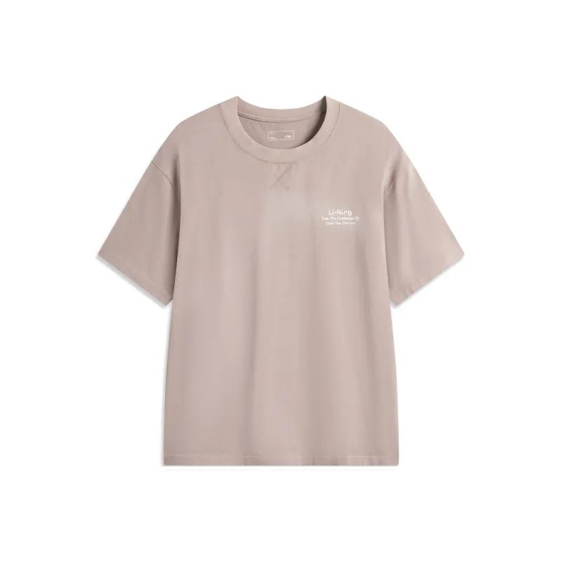 LiNing Sports Life Collection T Shirt Unisex Bark Umber-0