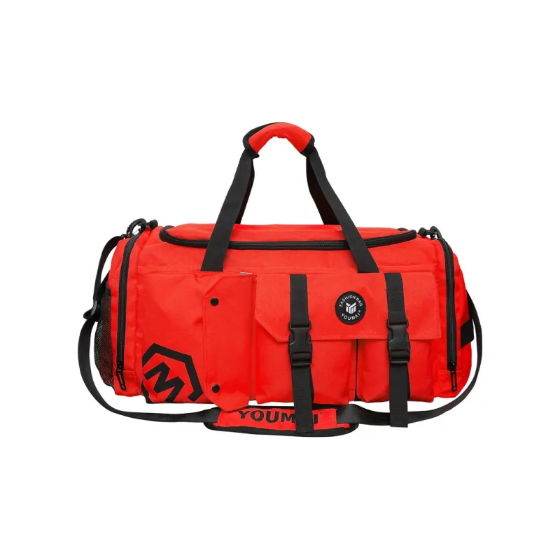 Deli Bear Oxford Travel Gym Bag Unisex Black/Pink/Gray/White/Yellow/Purple/Red/Turquoise-30