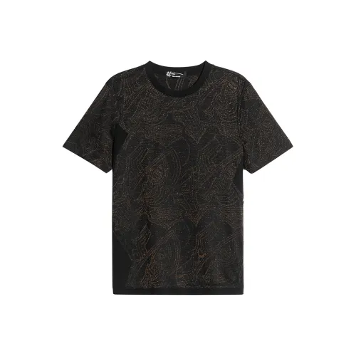 ANDREW MACKENZIE T Shirt Men's Black Orange