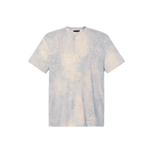 ROCAWEAR T Shirt Unisex Green Leopard Print