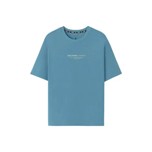 Skechers Sportlife SS25 T Shirt Unisex Adriatic Blue/030N