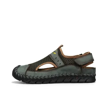 TOMAY Beach Sandals Men Black/Brown/Green
