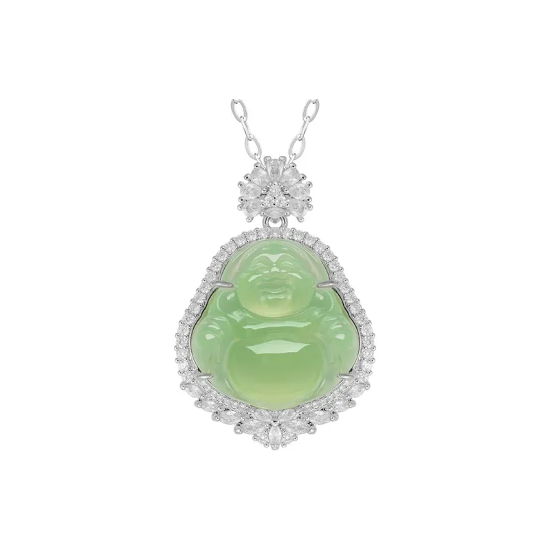 Princess Cui Chalcedony Jade Necklaces Unisex-0