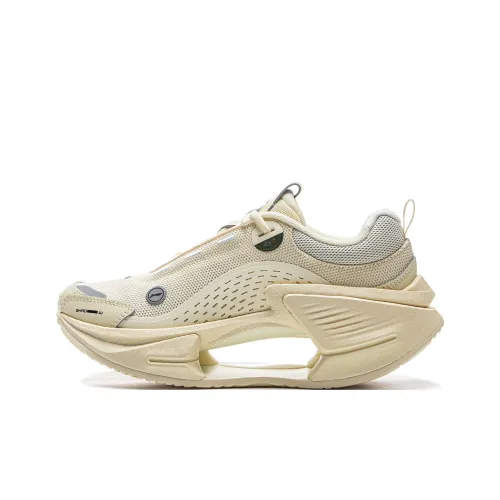 LiNing Slip Resistant Rebound Low Top Casual Shoes Women's Greige