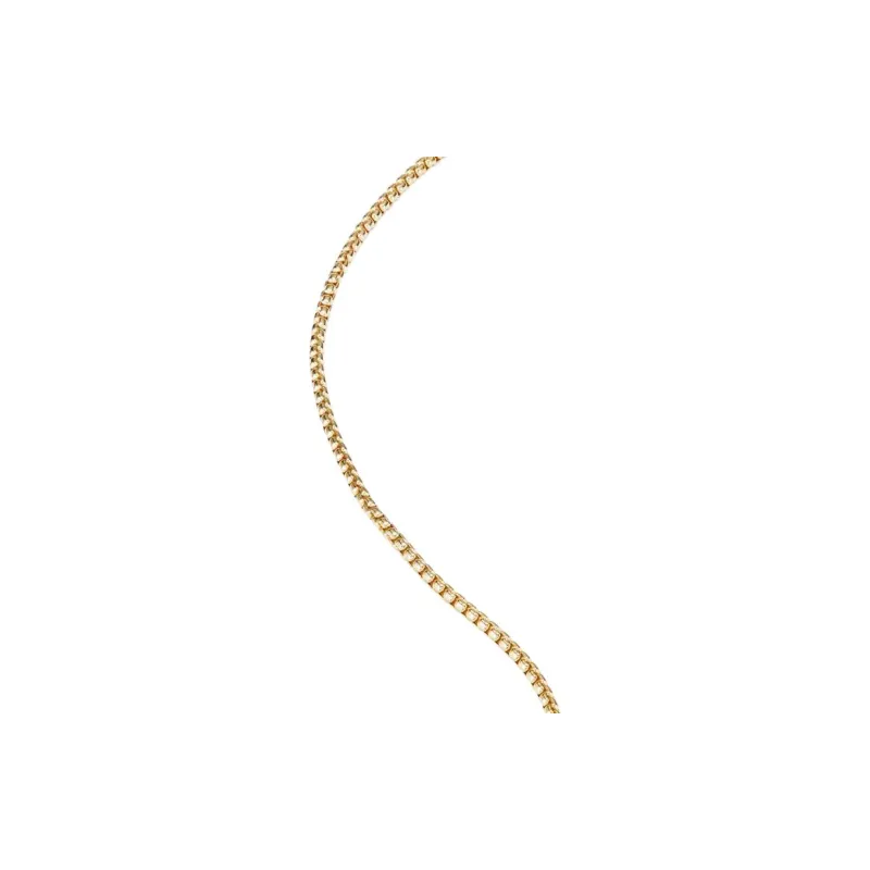 David Yurman 18kt Yellow Gold Smooth Amulet Box Chain Necklace 2.7mm-1