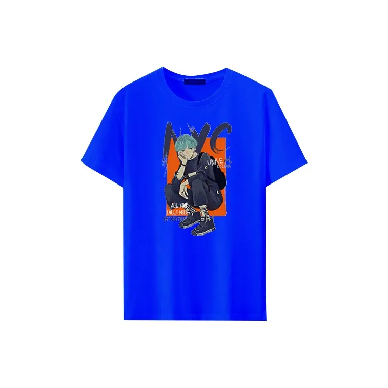 Jean West T Shirt Drop Shoulder Sleeve Summer Men's White-2