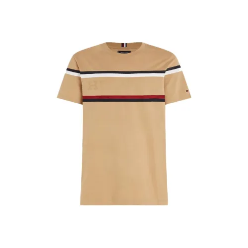 Tommy Hilfiger Hilfiger Monotype Global Stripe T-Shirt T-Shirt Men's Brown