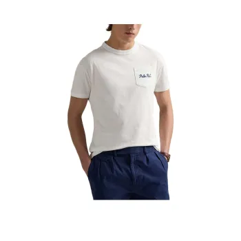 Ralph Lauren Logo Embroidered Crewneck T Shirt